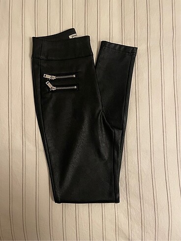 Stradivarius Deri Skinny Pantolon