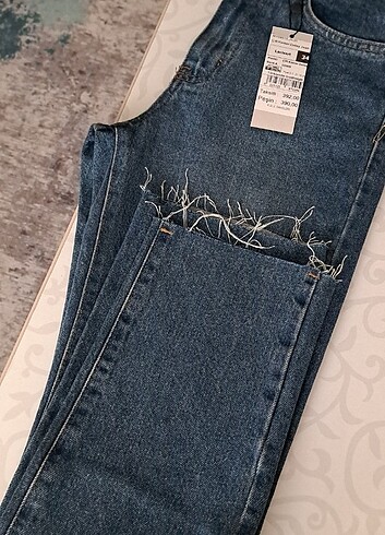34 Beden Yüksek ciftbelli jean