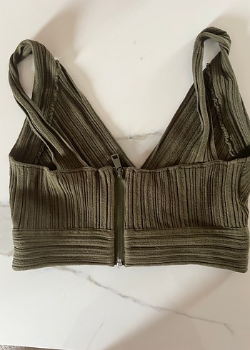 H&M Haki Bohem crop üst hm