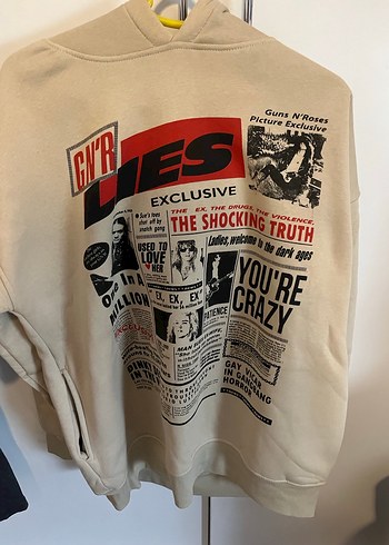 Guns n roses Loose Fit Kadın Sweatshirt