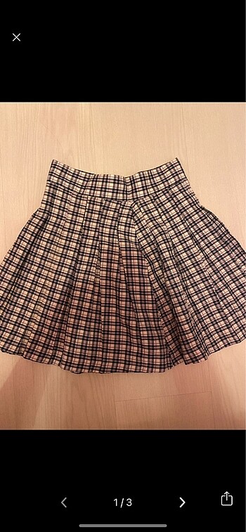 bershka etek ekose