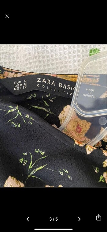 m Beden zara elbise