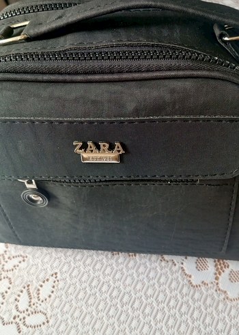 Zara Siyah Deri Kadın Çanta - Görsel 6