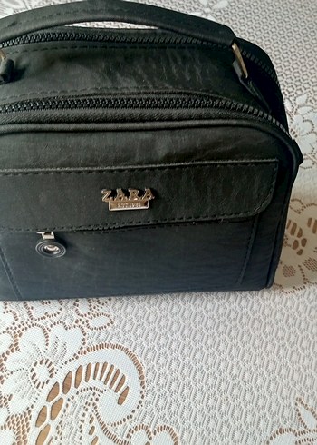 Zara Siyah Deri Kadın Çanta - Görsel 7