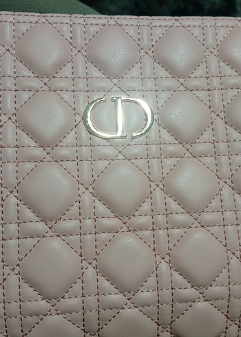 Pembe Nakışlı Kadın Çantası Fermuarlı - Görsel 14