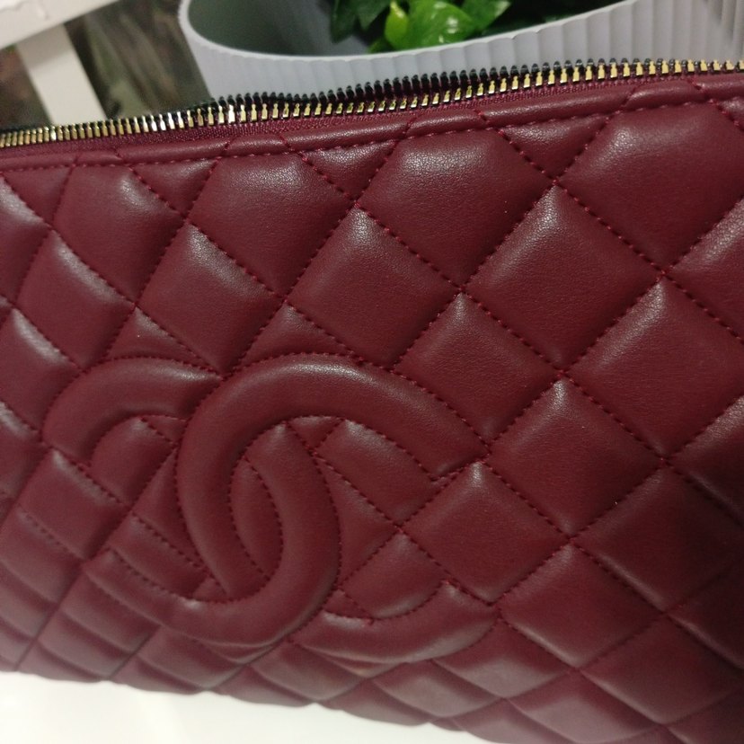 Bordo Deri Kadın Çanta Tokalı - Görsel 3