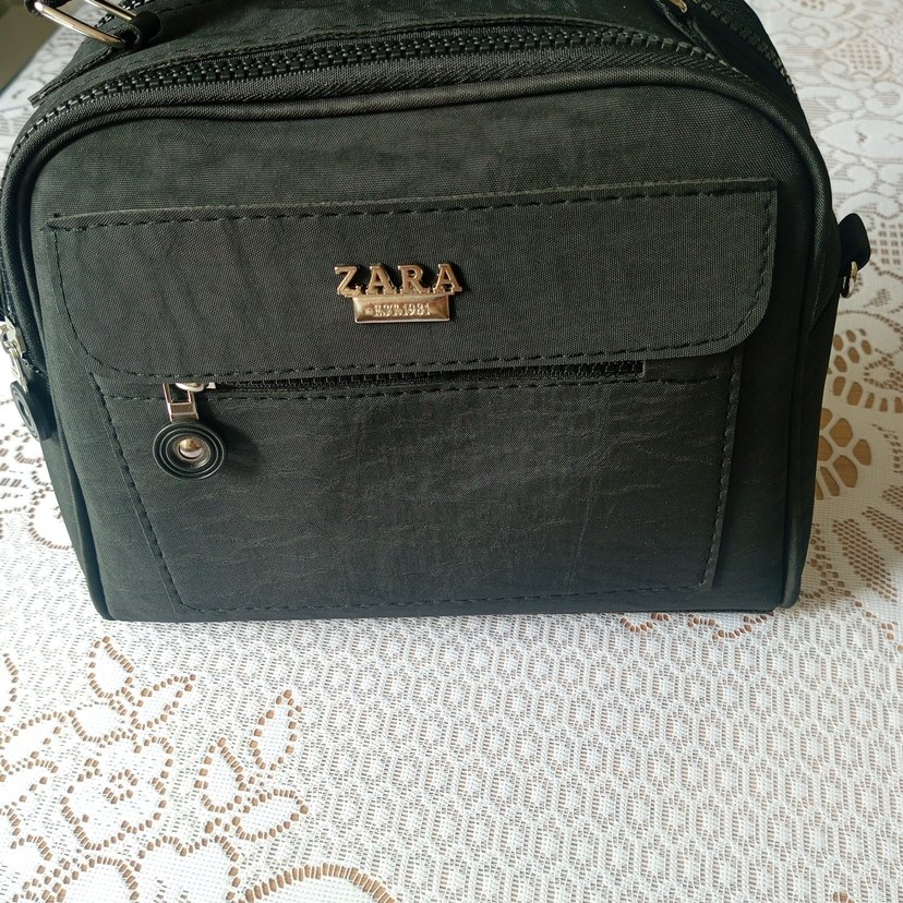 Zara Siyah Nakışlı Kadın Çanta - Görsel 2