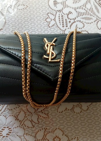 Zincir Detaylı Yılan Desenli Deri Kadın Çanta - Görsel 5