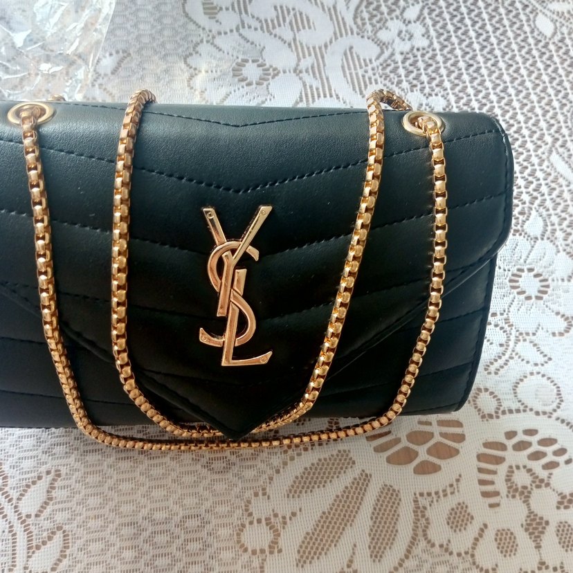 Zincir Detaylı Yılan Desenli Deri Kadın Çanta - Görsel 3