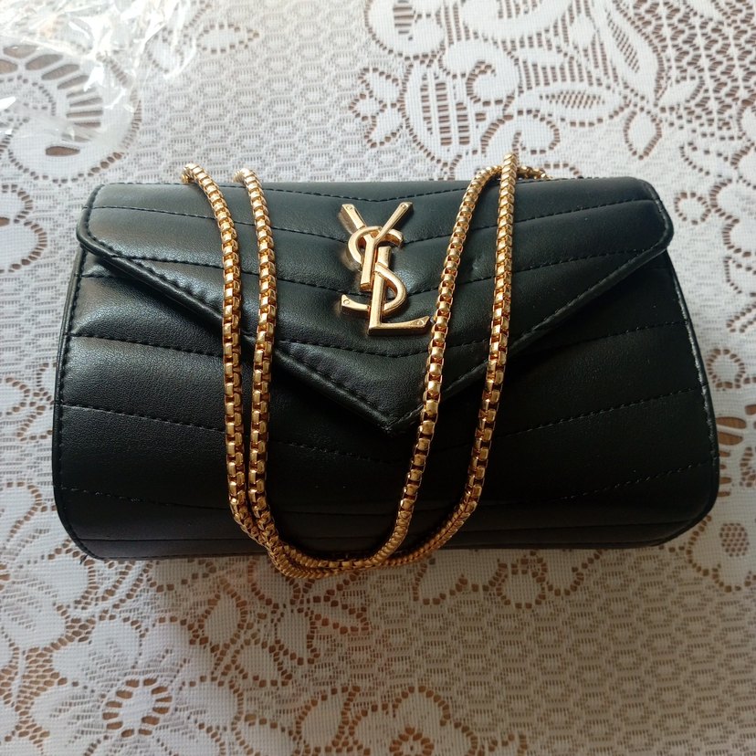 Zincir Detaylı Yılan Desenli Deri Kadın Çanta - Görsel 5