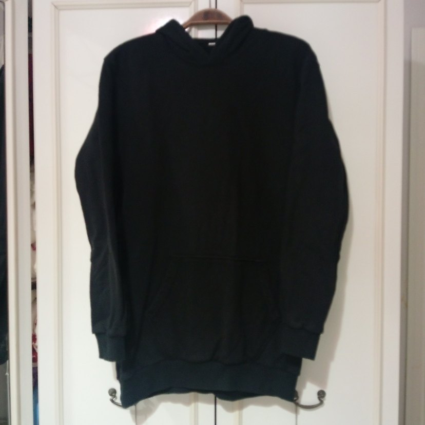 Siyah Kadın Kapüşonlu Sweatshirt - Görsel 3