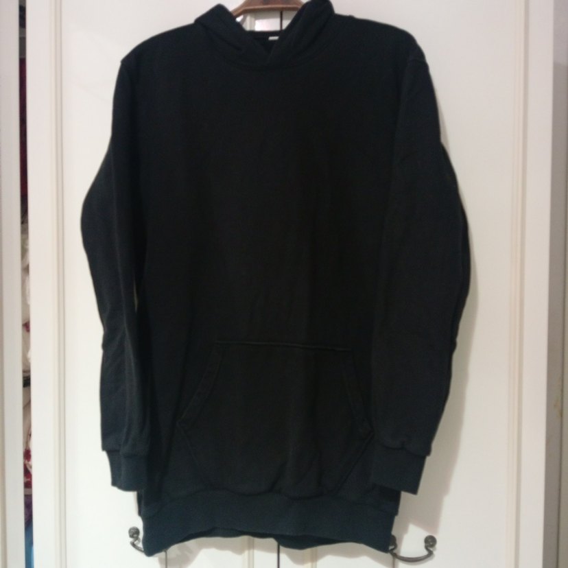 Siyah Kadın Kapüşonlu Sweatshirt - Görsel 5