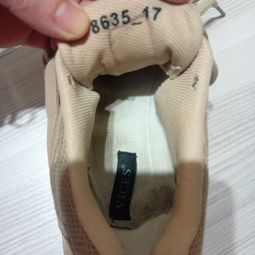 Bej Bağcıklı Kadın Platform Spor Ayakkabı - Görsel 2