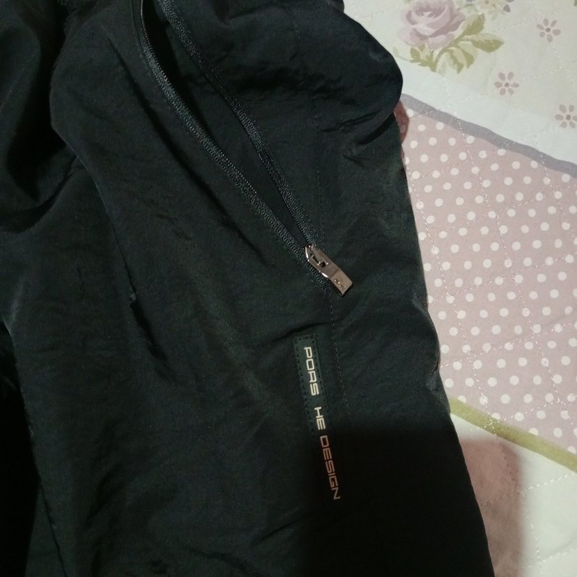 Siyah Fermuarlı Rahat Kesim Erkek Pantolon - Görsel 4