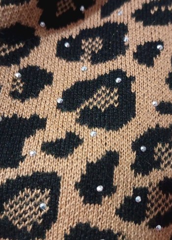 Kız Leopar Desenli Kadife Eşofman Takımı - Görsel 6