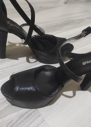 kendinden simli abiye ayakkabi - Görsel 10