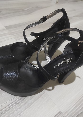 kendinden simli abiye ayakkabi - Görsel 5