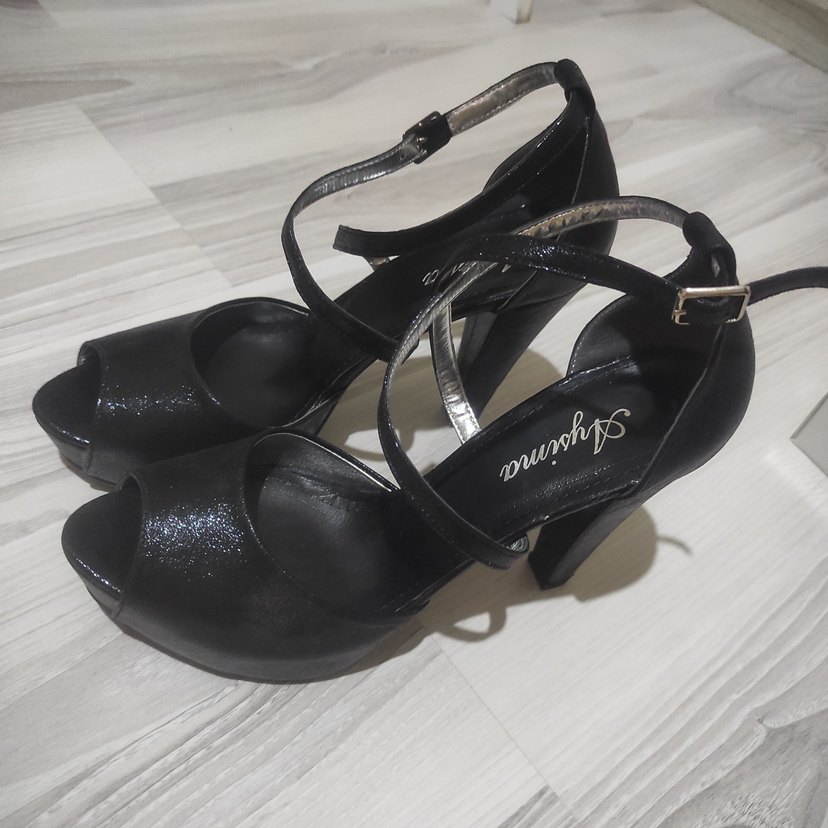 kendinden simli abiye ayakkabi - Görsel 5