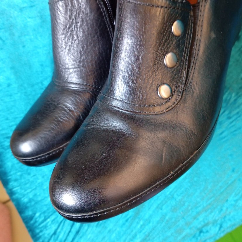 Clarks Siyah Deri Bilekli Ayakkabı — görsel 5/10