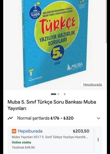 5.sınıf Türkçe yazılıya hazırlık kitabı - Görsel 2