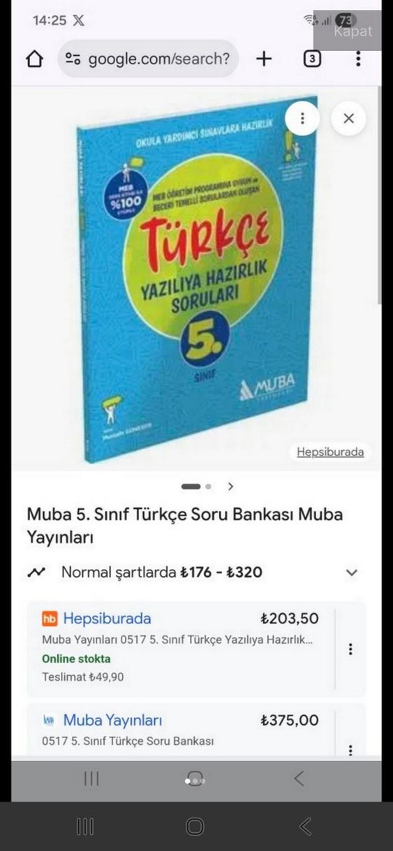 5.sınıf Türkçe yazılıya hazırlık kitabı - Görsel 2