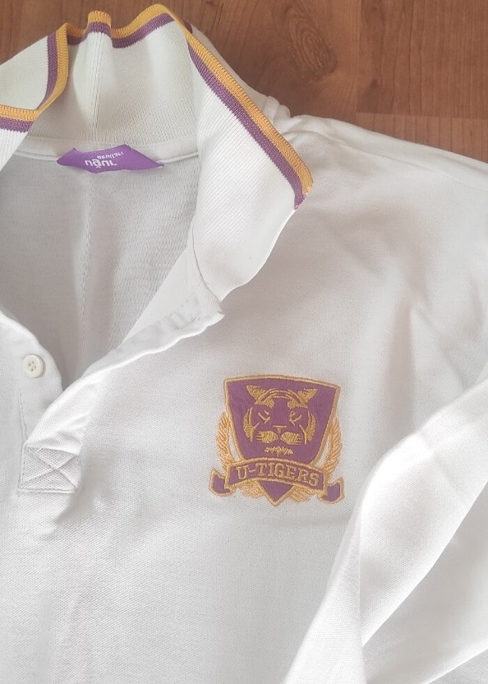 Uğur okulları polo yaka uzun kollu Lacoste t-shirt - Görsel 2