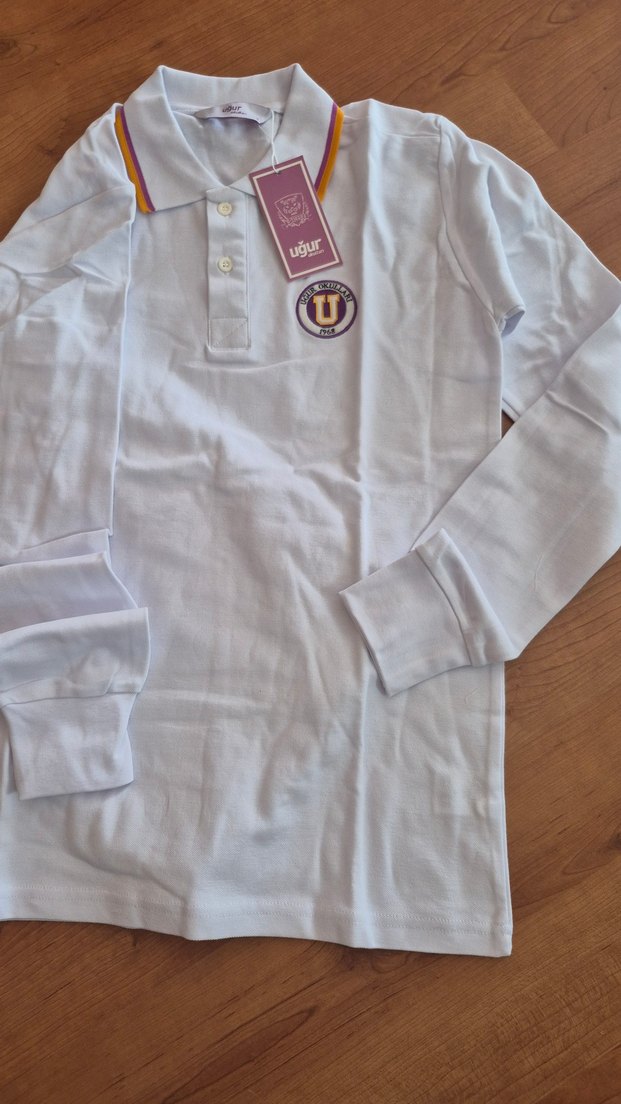 Uğur okulları polo yaka uzun kollu tshirt - Görsel 5