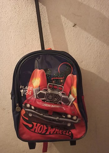 Kırmızı Hot Wheels Çocuk Okul Çantası valiz