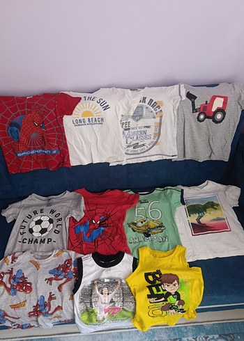 Erkek Çocuk Tişört ve pantolon 24 adet (4-6yas)