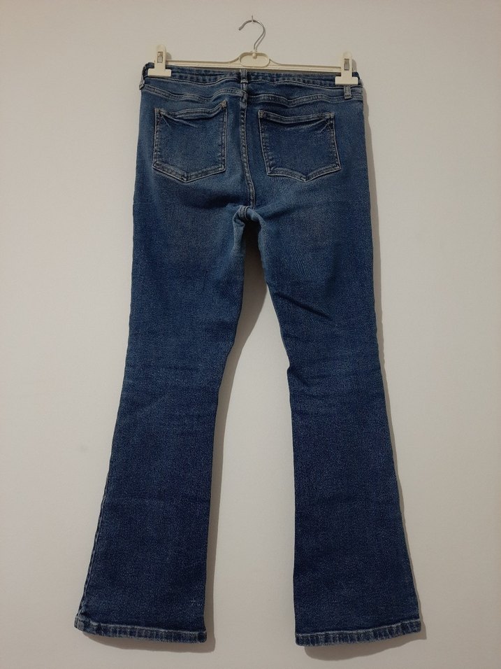 Kadın Mavi Normal Paça Kot Pantolon - Görsel 3