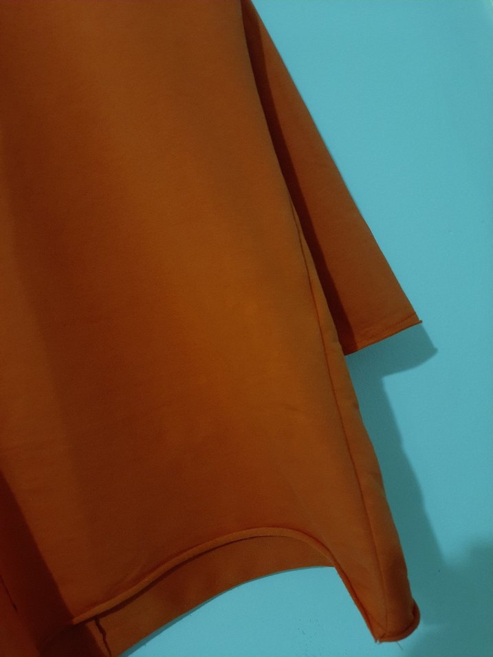 Turuncu Kadın Salaş Sweatshirt - Görsel 5