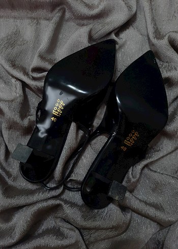 Siyah Tokalı Kadın Stiletto - Görsel 5