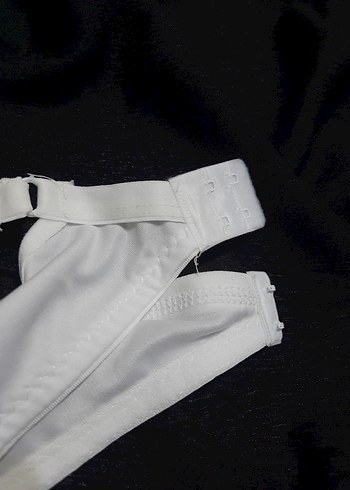 Beyaz Minimalist Dantelli Sütyen - Görsel 3