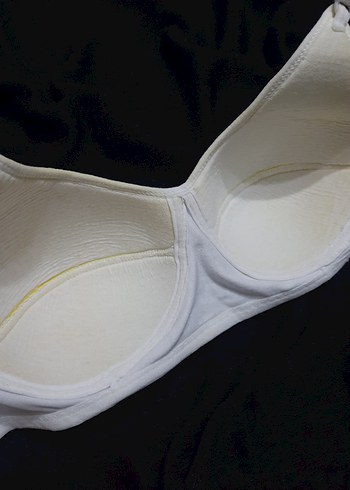 Beyaz Minimalist Dantelli Sütyen - Görsel 5