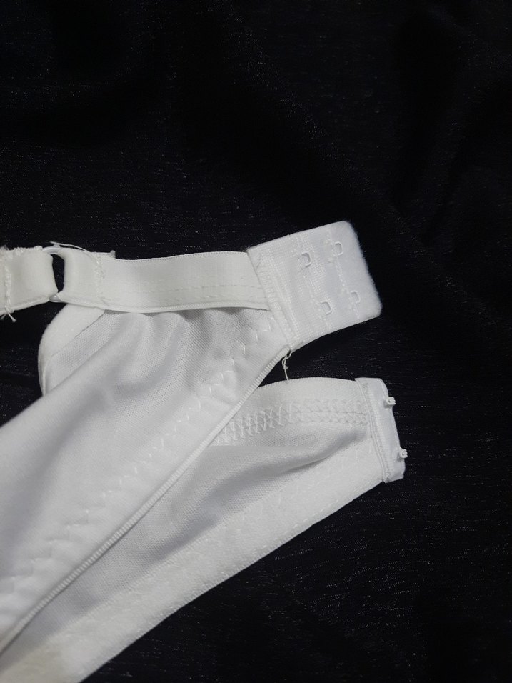 Beyaz Minimalist Dantelli Sütyen - Görsel 3