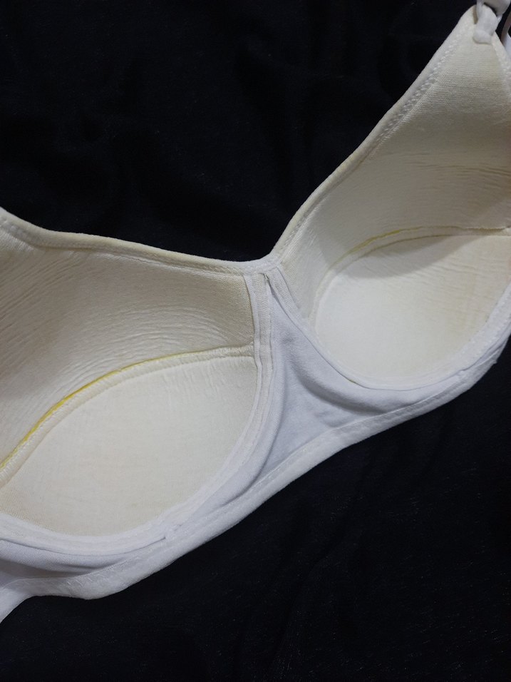 Beyaz Minimalist Dantelli Sütyen - Görsel 5