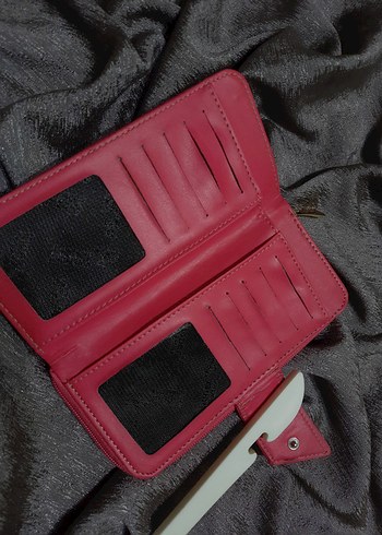 Pembe Deri Fermuarlı Kadın Cüzdanı - Görsel 3