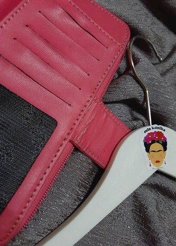 Pembe Deri Fermuarlı Kadın Cüzdanı - Görsel 2