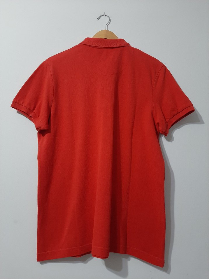 Kırmızı Erkek Kısa Kollu Polo Tişört - Görsel 3