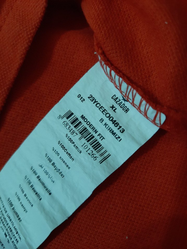 Kırmızı Erkek Kısa Kollu Polo Tişört - Görsel 4