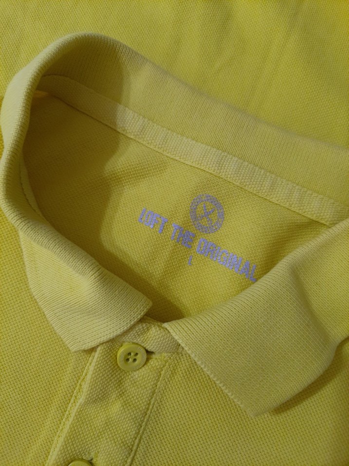 Erkek Sarı Kısa Kollu Polo Tişört - Görsel 5