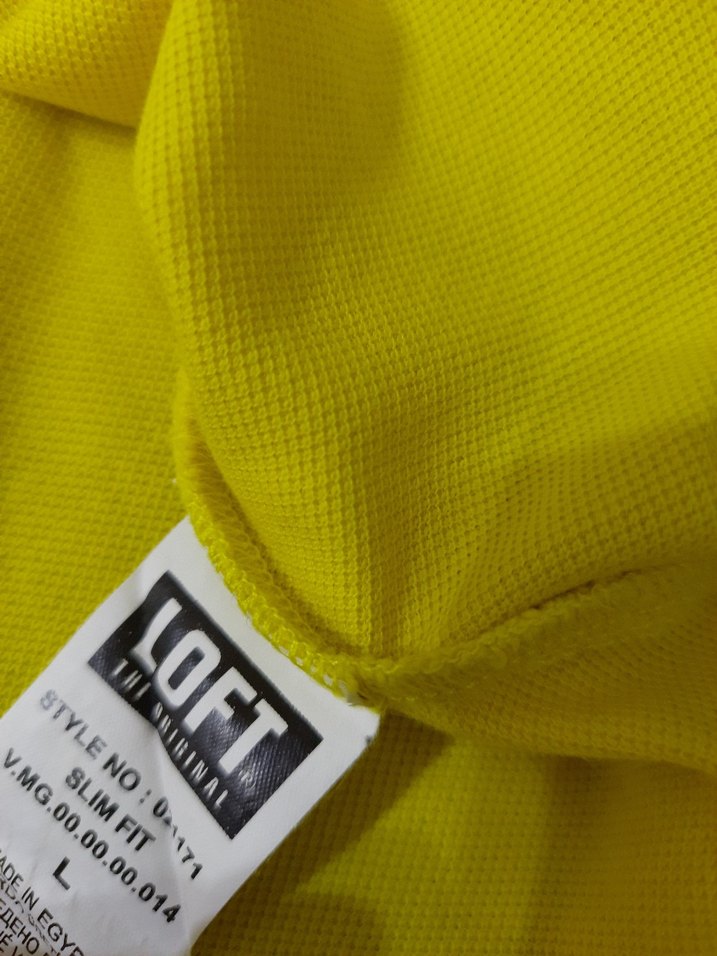 Erkek Sarı Kısa Kollu Polo Tişört - Görsel 4