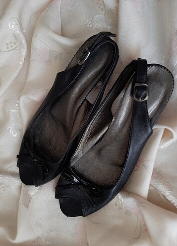 41 Beden siyah Renk Topuklu sandalet 