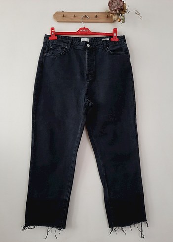 Siyah Regular Fit Kadın Denim Pantolon