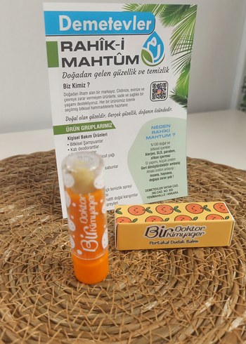 Portakal Kokulu Doğal Dudak Balmı - Görsel 2