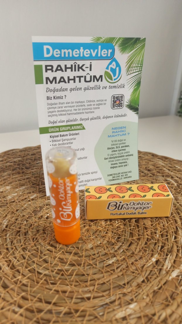 Portakal Kokulu Doğal Dudak Balmı - Görsel 2