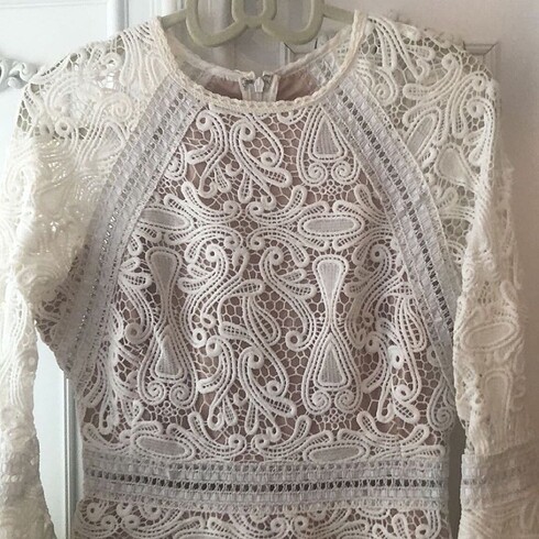 xs Beden beyaz Renk Dantel beyaz elbise nikah / dış çekim