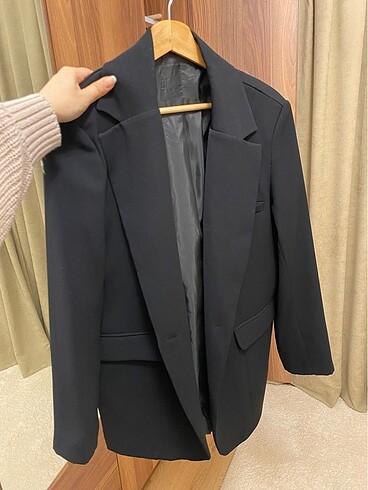 Mathilda oversize siyah blazer ceket