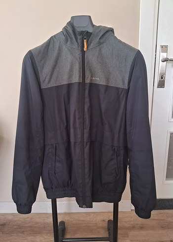 Decathlon Gri Fermuarlı Erkek Günlük Mont