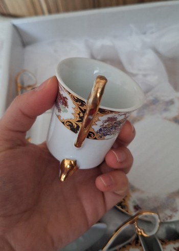 porselen fincan seti 6 kişilik - Görsel 8